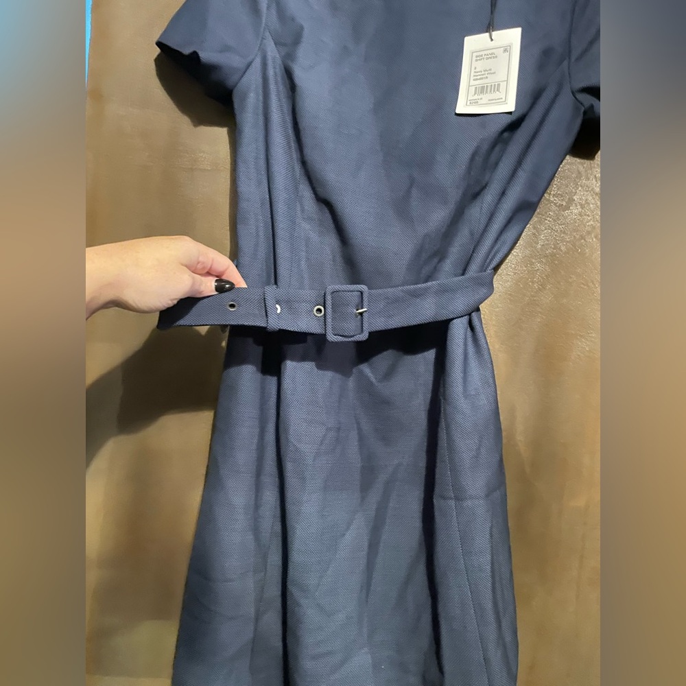 Theory Dark Blue Belted Dress - Picture 7 of 7